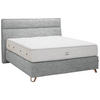 BOXSPRINGBETT 180/200 cm  in Grau  - Grau/Kupferfarben, Konventionell, Textil/Metall (180/200cm) - Ambiente