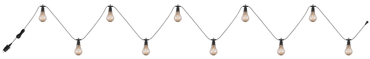 LJUSSLINGA  - svart, Basics, plast (750/8/12cm) - Globo