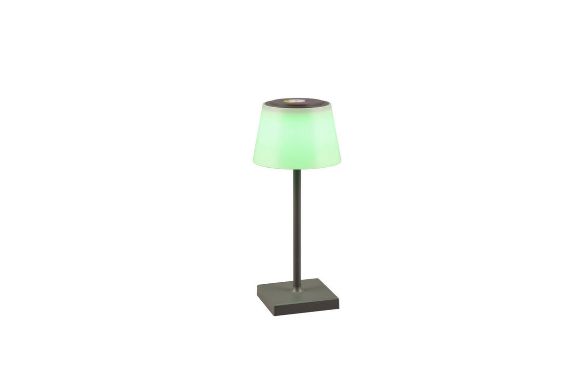 PUNJIVA STONA LAMPA - bela/antracit, Konvencionalno, plastika (13/30cm)