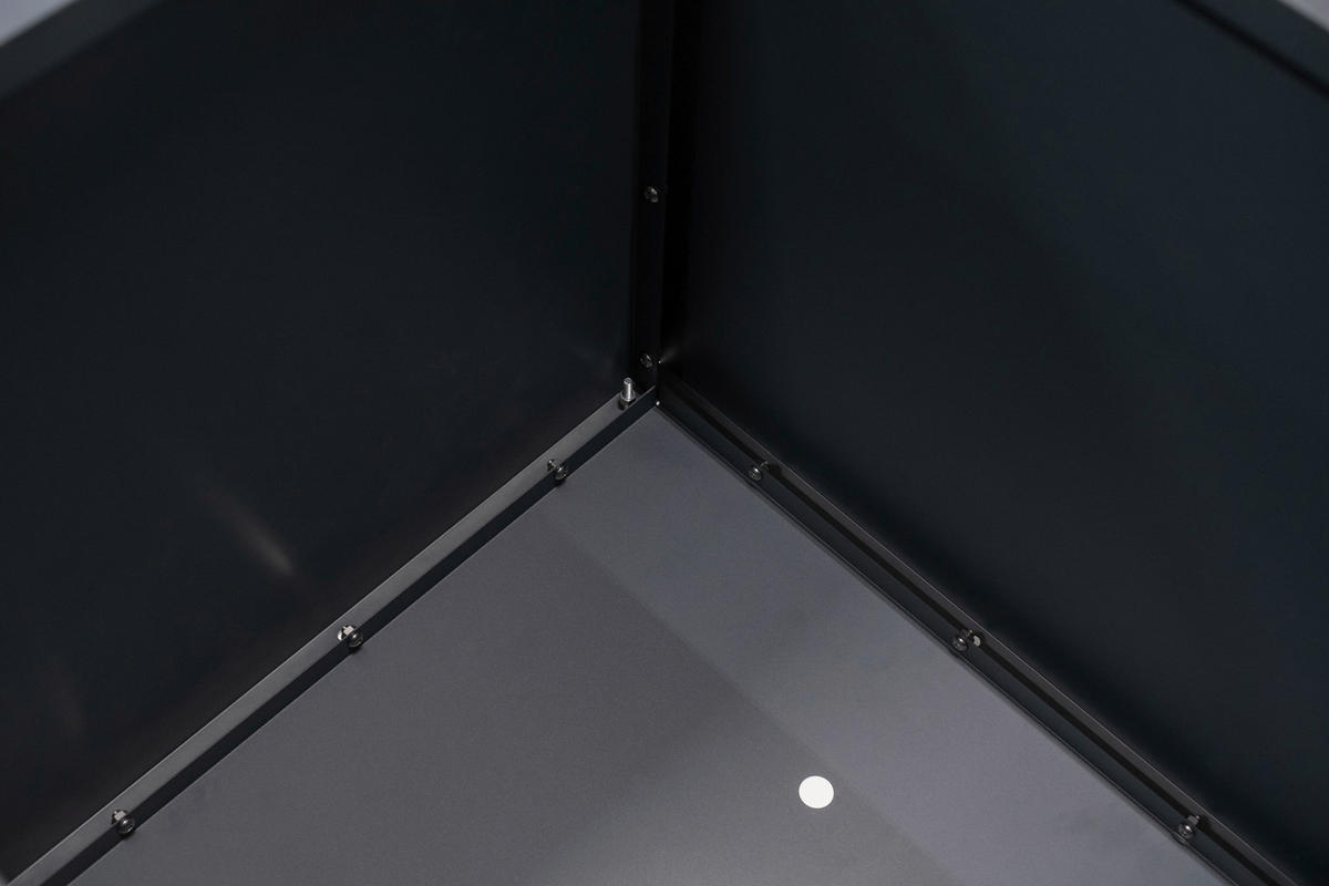 PFLANZENTOPF  - Anthrazit, Basics, Metall (70/70/70cm)