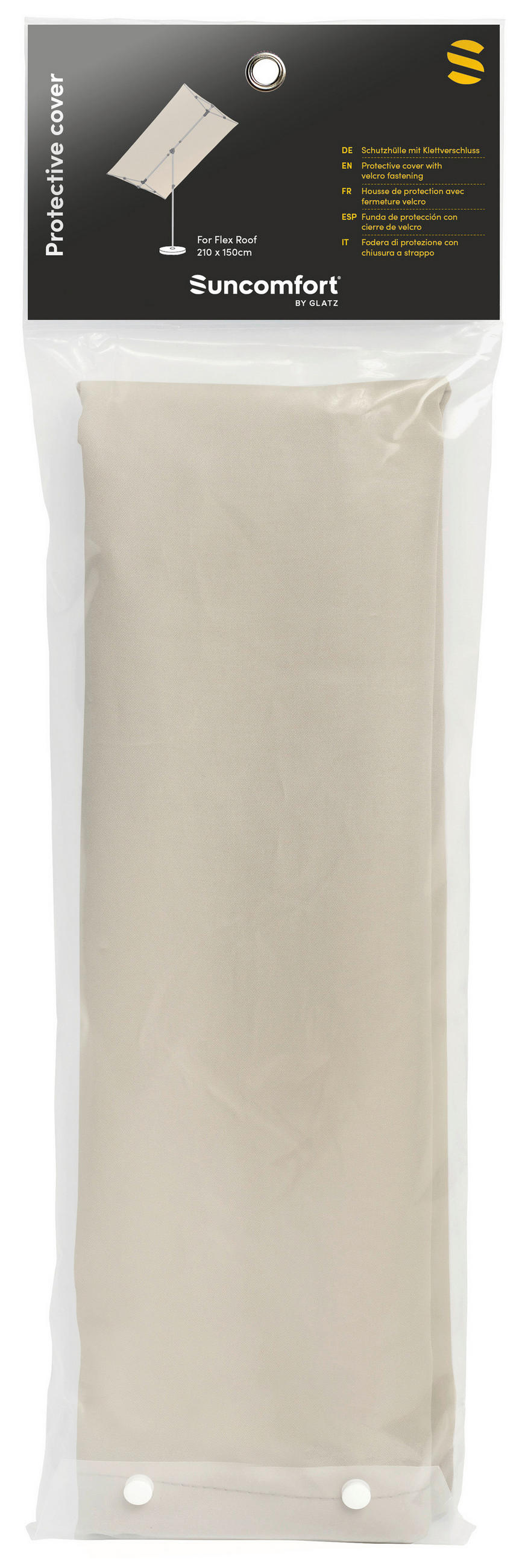 SCHUTZHÜLLE Champagner   - Champagner, Basics, Textil (25/215cm) - Suncomfort by Glatz
