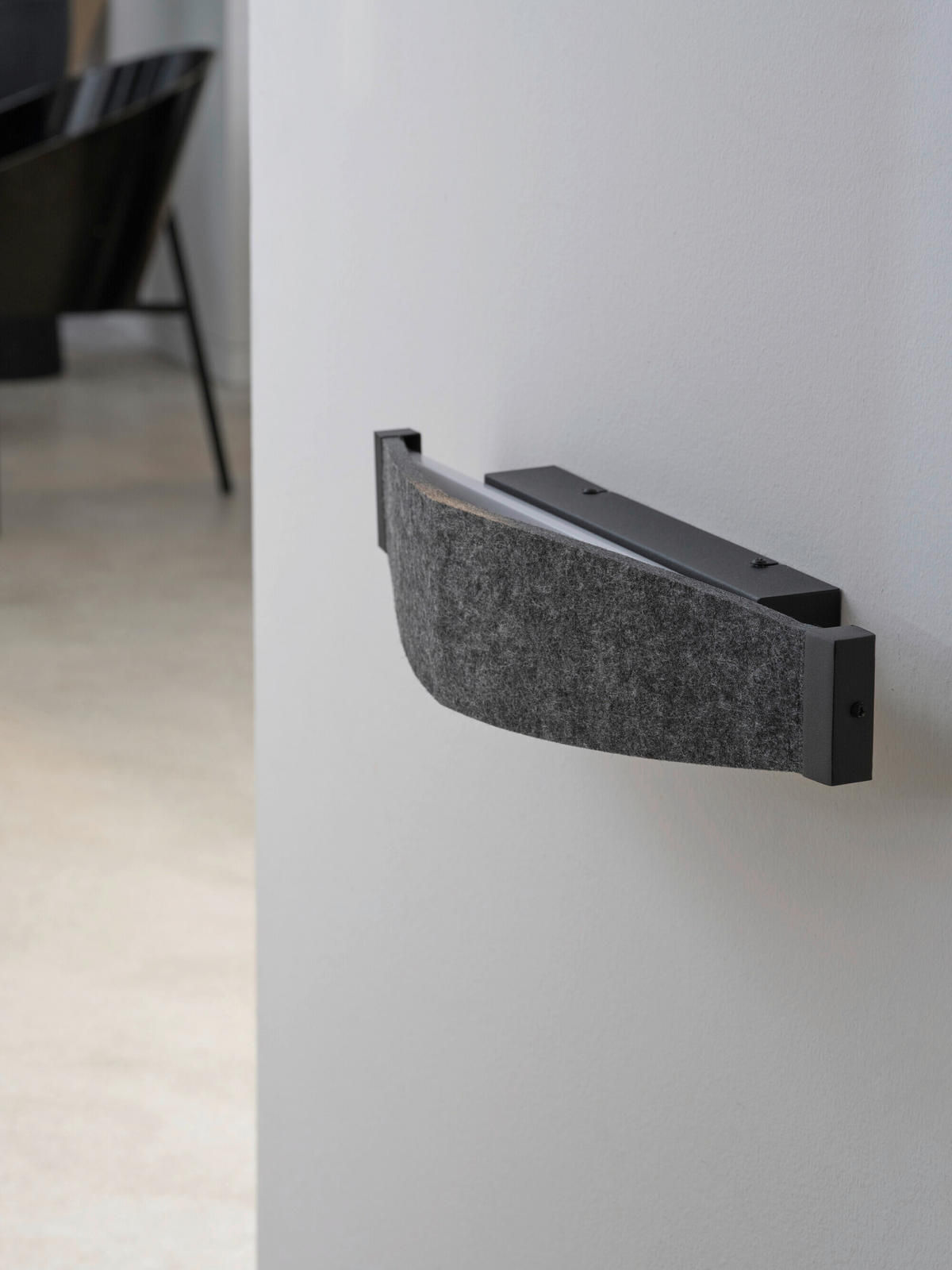 LED-WANDLEUCHTE 50/11,5/10 cm   - Dunkelgrau, Design, Kunststoff/Textil (50/11,5/10cm) - Osram