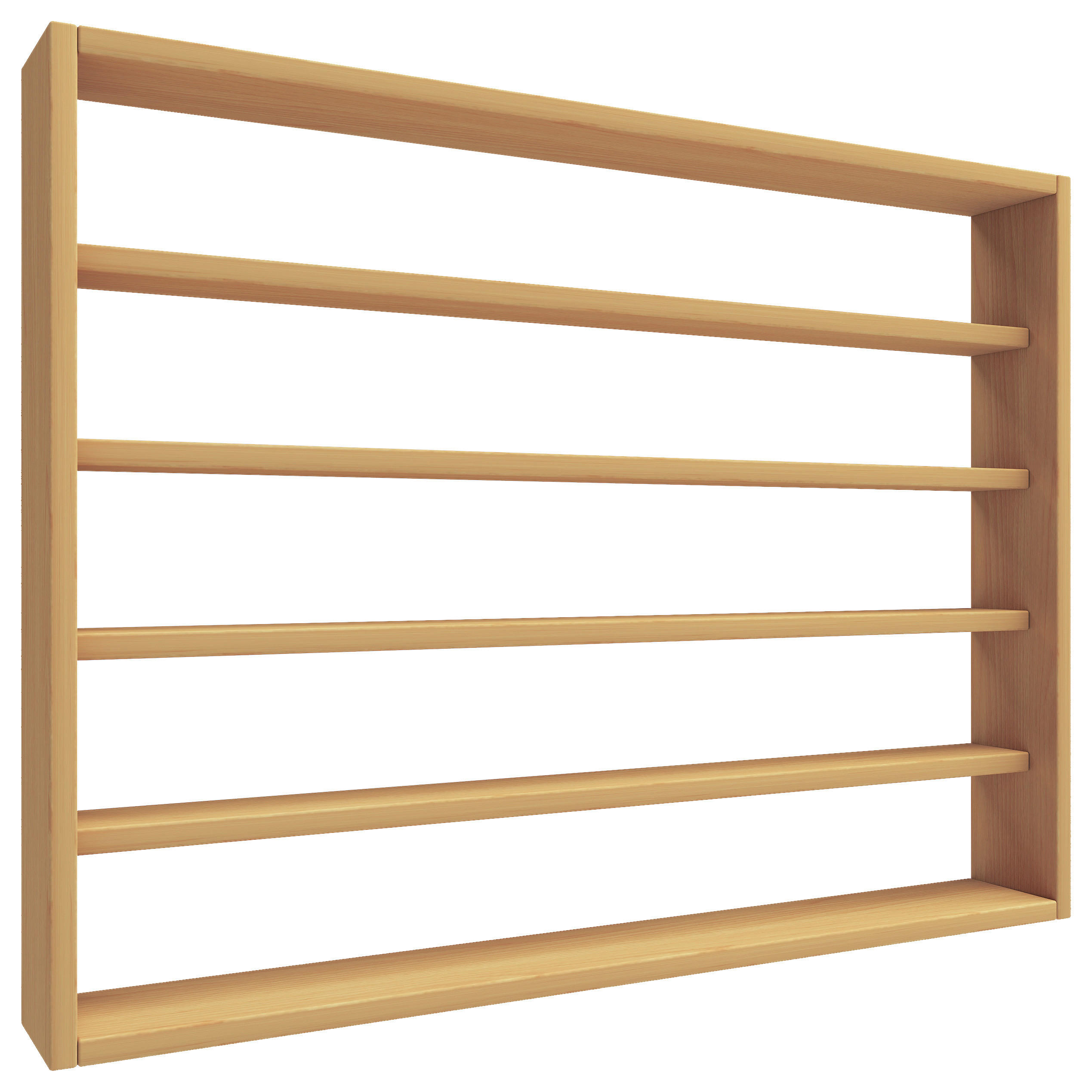 WANDREGAL 80/60/10 cm  - Buchefarben, Design, Holzwerkstoff (80/60/10cm) - MID.YOU