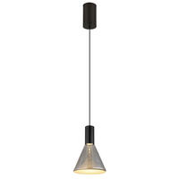 LED-HÄNGELEUCHTE 17/150 cm    - Schwarz, Design, Glas/Metall (17/150cm) - Globo