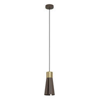 HÄNGLAMPA Losalomas 13,5/110 cm  - mässingsfärgad/mocca, Design, metall (13,5/110cm) - Eglo