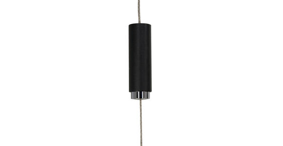 LED-HÄNGELEUCHTE 130/6,5/155 cm   - Schwarz, Basics, Holz/Metall (130/6,5/155cm) - Dieter Knoll