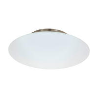 STROPNÍ LED SVÍTIDLO, 43,5/13 cm  - bílá/barvy niklu, Design, kov/plast (43,5/13cm) - Eglo