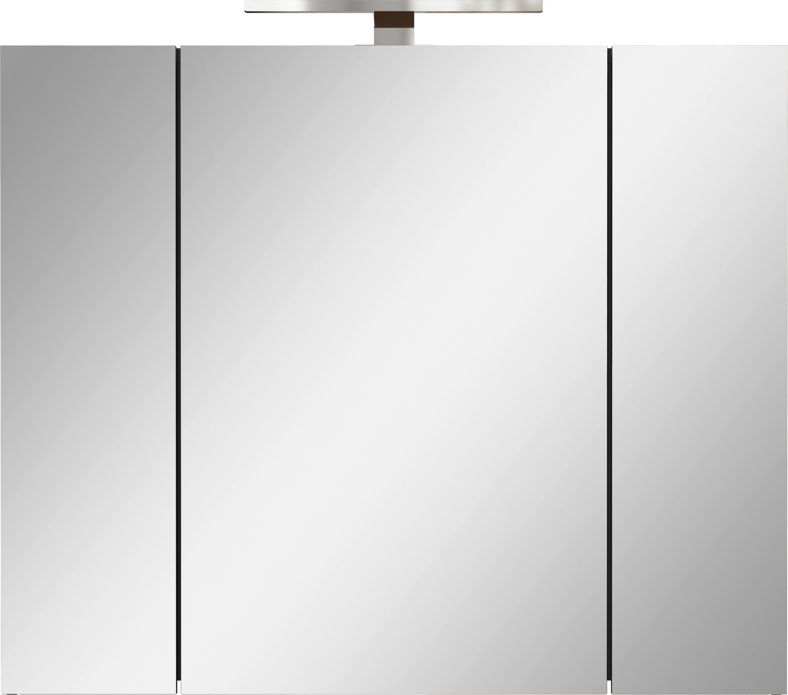 SPIEGELSCHRANK 80/71/23 cm  - Silberfarben/Graphitfarben, MODERN, Glas/Holzwerkstoff (80/71/23cm) - Xora