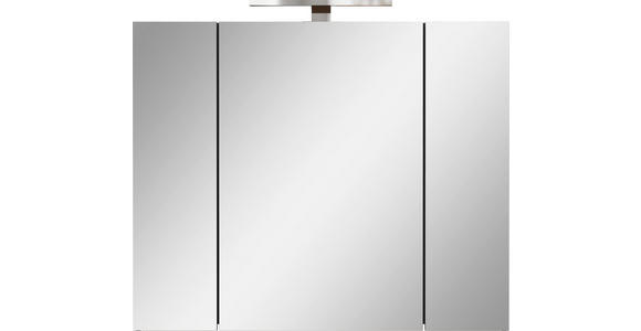 SPIEGELSCHRANK 80/71/23 cm  - Silberfarben/Graphitfarben, MODERN, Glas/Holzwerkstoff (80/71/23cm) - Xora