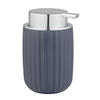 SEIFENSPENDER AGROPOLI  - Chromfarben/Dunkelblau, Basics, Kunststoff (7,5/12,5/9cm) - Wenko