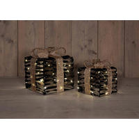LED-DEKOLEUCHTE 15/20/15/20/17/23 cm   - Goldfarben/Schwarz, Basics, Kunststoff (15/20/15/20/17/23cm) - X-Mas