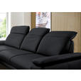 ECKSOFA in Echtleder Anthrazit  - Anthrazit/Schwarz, Design, Leder/Metall (193/332cm) - Dieter Knoll