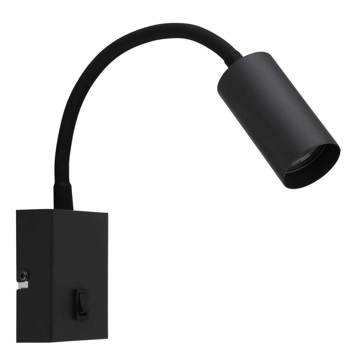 LED-WANDLEUCHTE 13/35,5 cm   - Schwarzchrom/Schwarz, Design, Kunststoff/Metall (13/35,5cm) - Globo