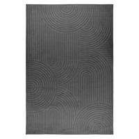 FLACHWEBETEPPICH 160/230 cm Dunkelgrau rechteckig  - Dunkelgrau, Basics, Textil (160/230cm) - Kayoom