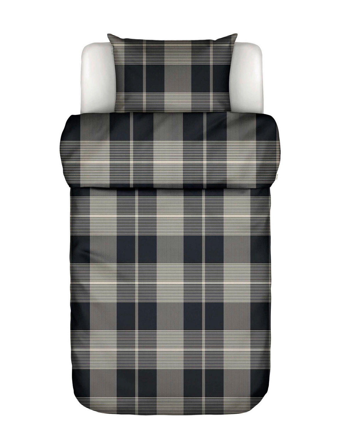 BETTWÄSCHE Alvar Flanell 135/200 cm  - Schwarz, KONVENTIONELL, Textil (135/200cm) - Marc O'Polo