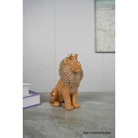 DEKOR ÁLLATFIGURA - aranyszínű, Basics, műanyag (15/9/18,5cm)