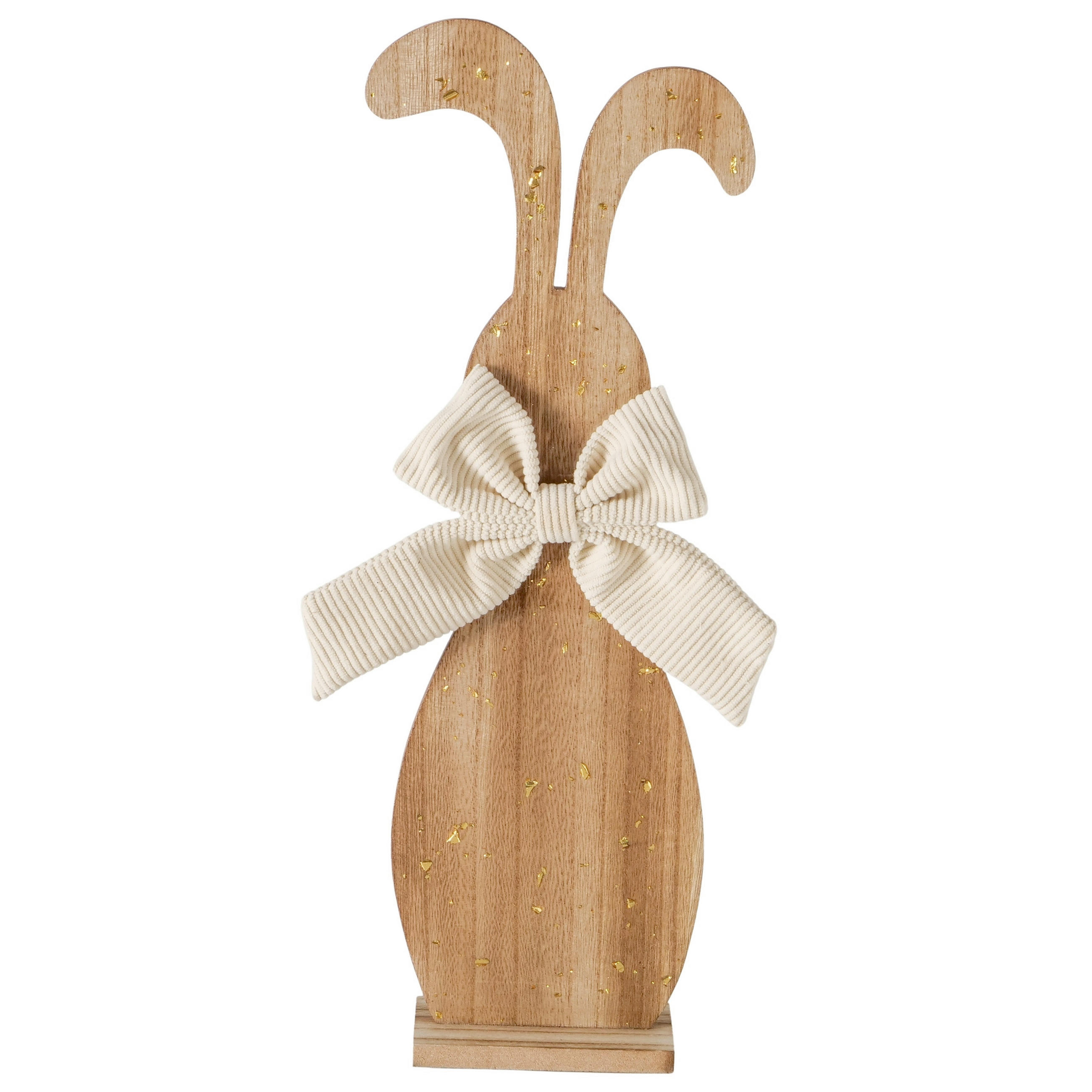 DEKOR ÁLLATFIGURA - világosbarna, Basics, textil/fa (15/6/40cm)