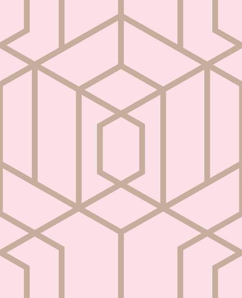 Xora Vliestapete Pink 52x1000 cm
