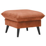 HOCKER in Textil Rostfarben  - Rostfarben/Schwarz, Design, Holz/Textil (63/44/63cm) - Carryhome