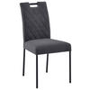 STUHL Webstoff Dunkelgrau  - Dunkelgrau, KONVENTIONELL (46/91/61cm) - Carryhome