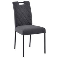 STUHL Webstoff Dunkelgrau  - Dunkelgrau, KONVENTIONELL (46/91/61cm) - Carryhome
