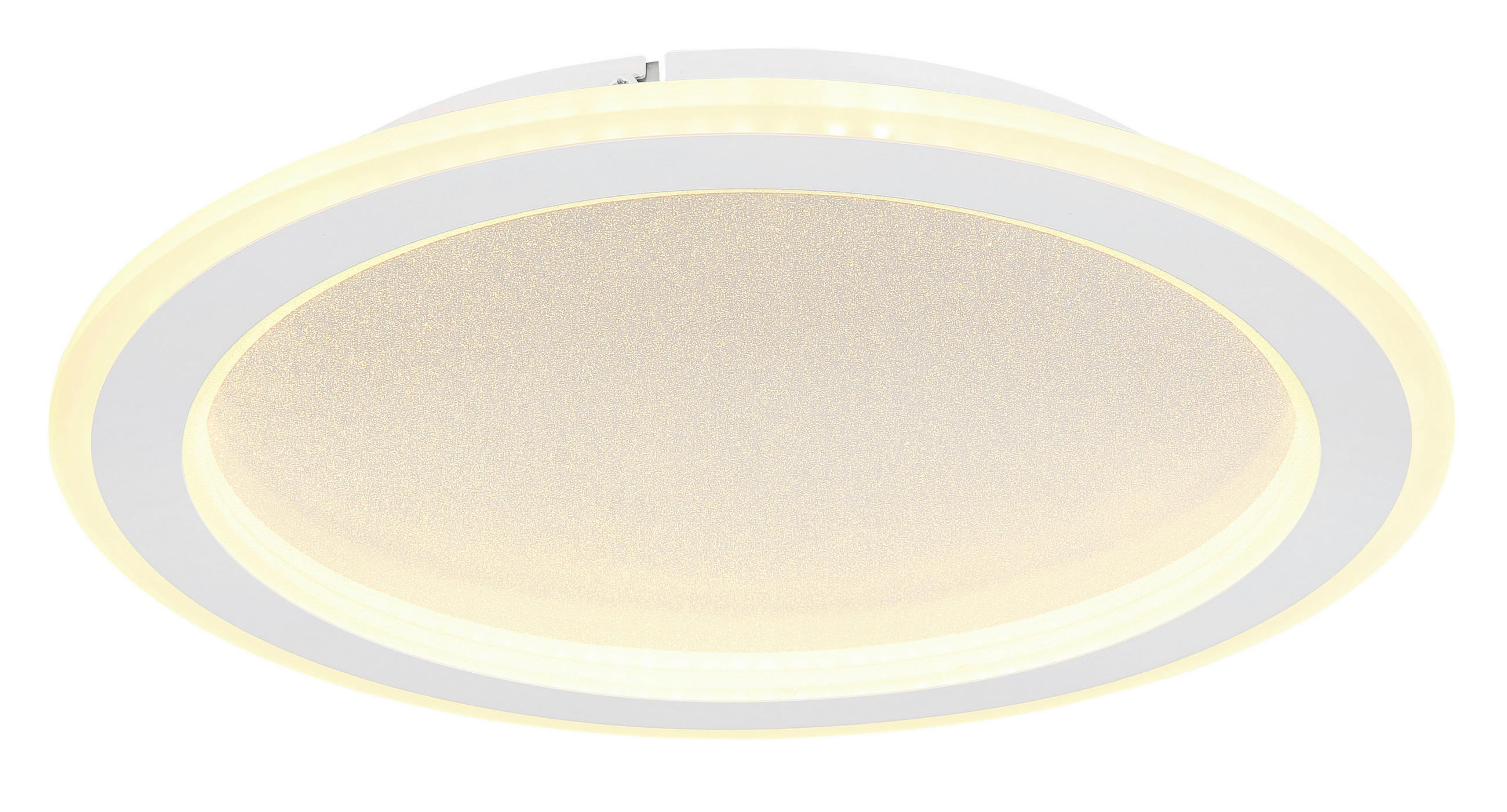 LED-DECKENLEUCHTE 40/5 cm   - Opal/Weiß, KONVENTIONELL, Kunststoff/Metall (40/5cm) - Globo