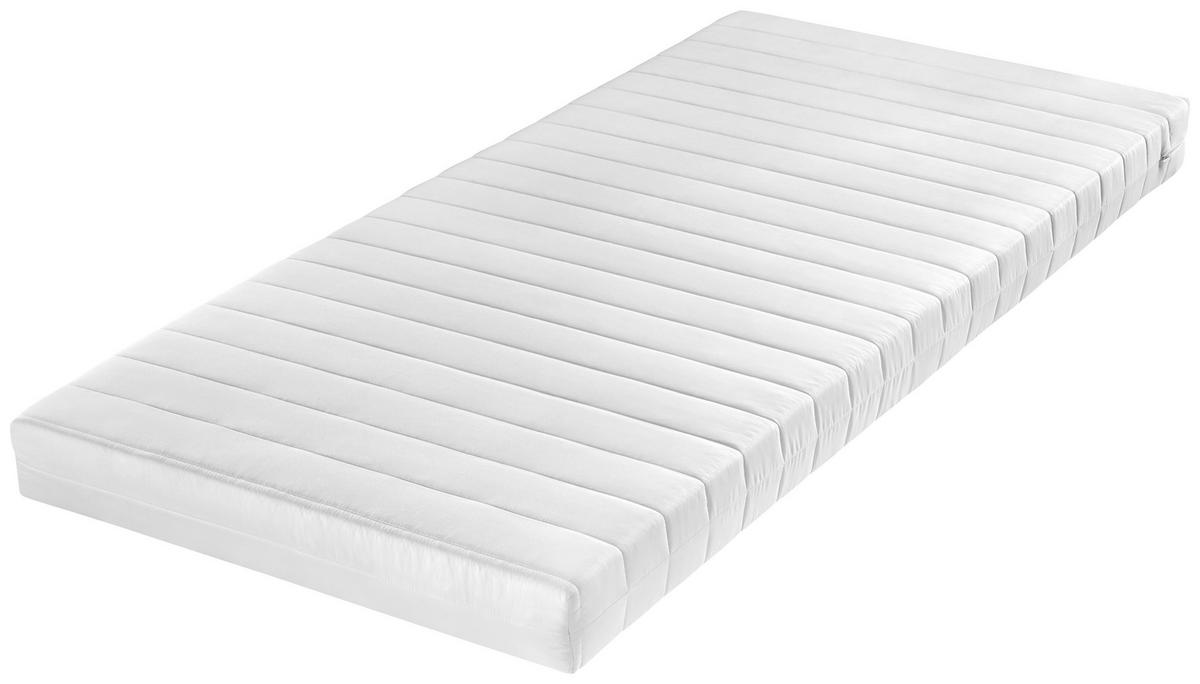 KOMFORTSCHAUMMATRATZE 90/200 cm Höhe ca. 13 cm  - Weiß, Basics, Textil (90/200cm) - Boxxx