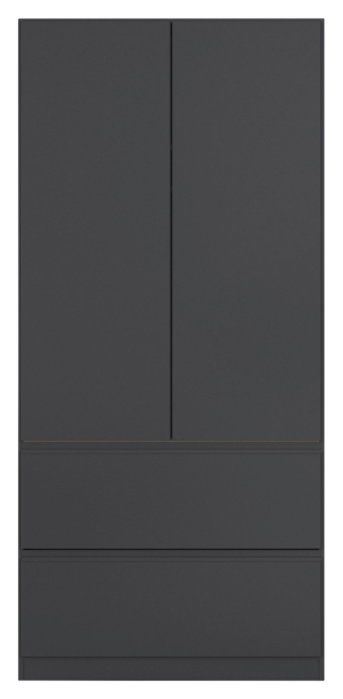 DREHTÜRENSCHRANK 91/197/54 cm 2-türig Grau  - Grau, MODERN, Holzwerkstoff (91/197/54cm) - Rauch Möbel