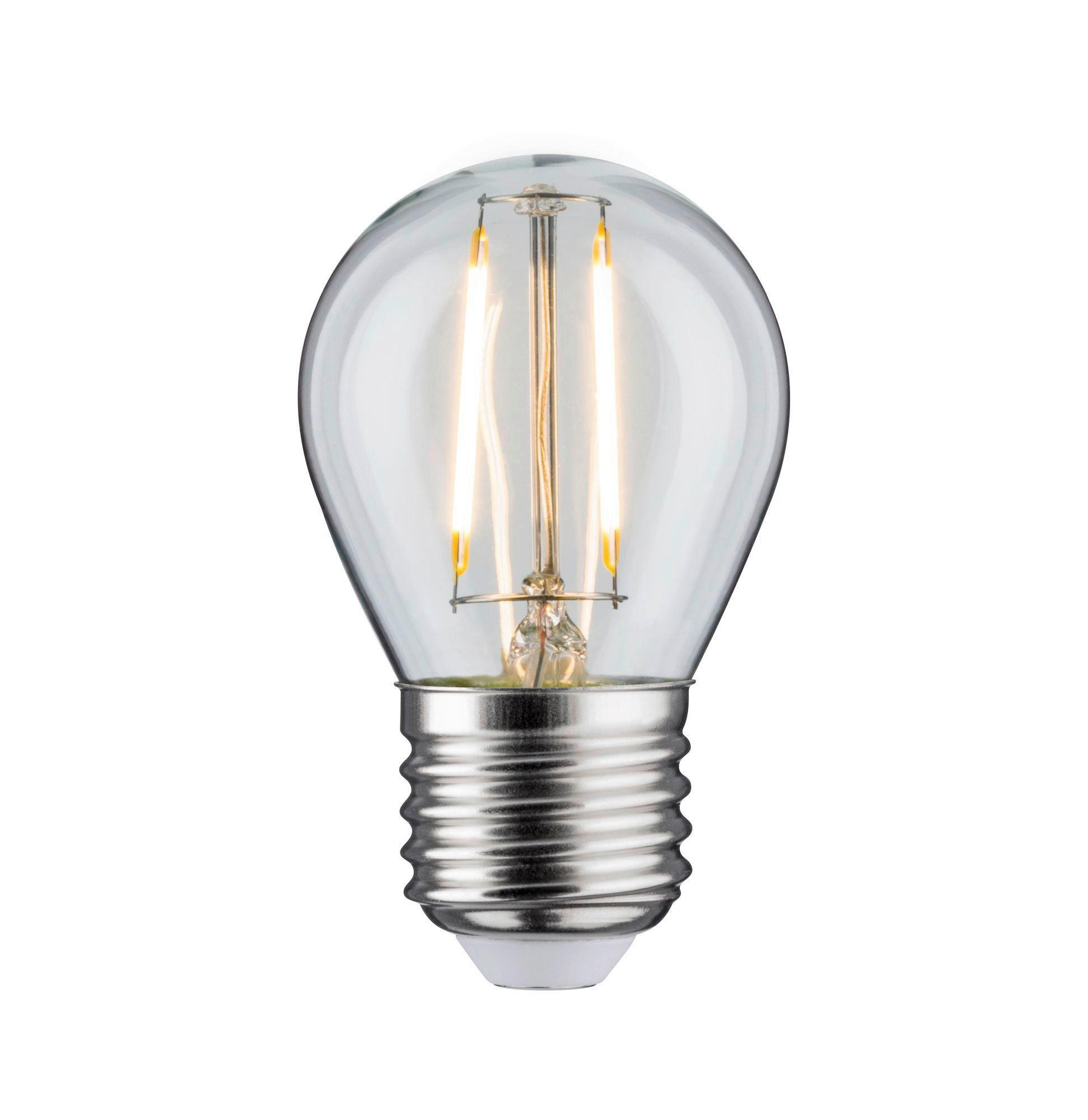 LED-LEUCHTMITTEL   1x2,6W W E27  - Klar, Basics, Glas (4,5/7,2cm) - Paulmann
