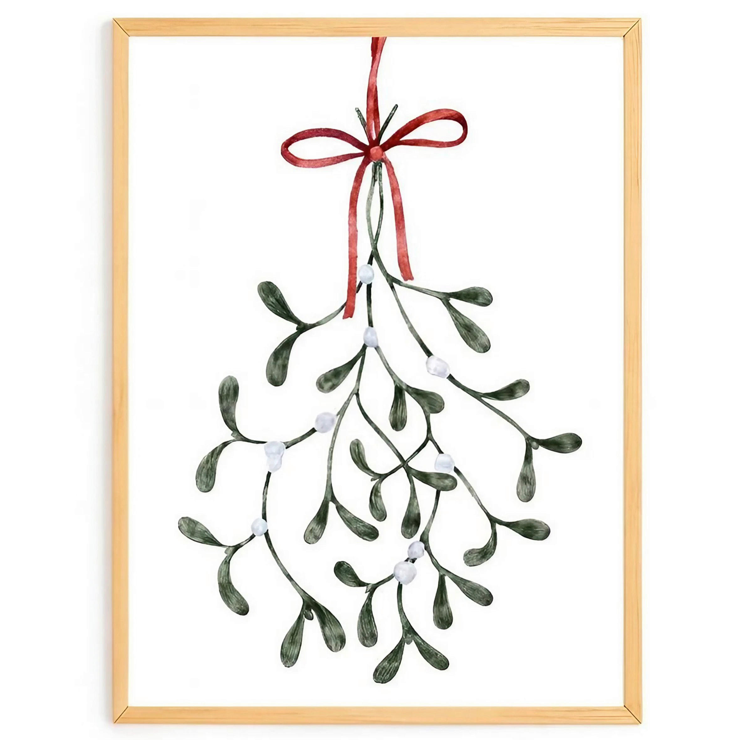 LEINWANDBILD Abstraktes 33/48/2 cm  - Dunkelgrün/Rot, Basics, Holzwerkstoff (33/48/2cm) - X-Mas