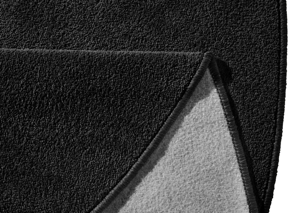 FLACHWEBETEPPICH 133 cm Fancy Schwarz  - Schwarz, Basics, Kunststoff (133cm) - Hanse Home
