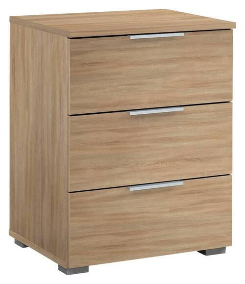 NACHTKÄSTCHEN in Sonoma Eiche  - Alufarben/Sonoma Eiche, MODERN, Holzwerkstoff (47/62/42cm) - Rauch Möbel