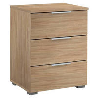 NACHTSCHRANK 47/62/42 cm  - Alufarben/Sonoma Eiche, MODERN, Holzwerkstoff (47/62/42cm) - Rauch Möbel