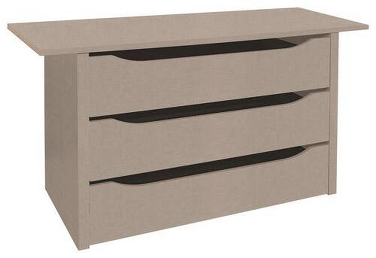 SCHUBKASTENEINSATZ 111/57/45 cm   - Grau, Holzwerkstoff (111/57/45cm) - Carryhome