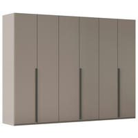 DREHTÜRENSCHRANK 301/223/60 cm 6-türig Fango  - Fango/Graphitfarben, Design, Holzwerkstoff/Metall (301/223/60cm) - home24
