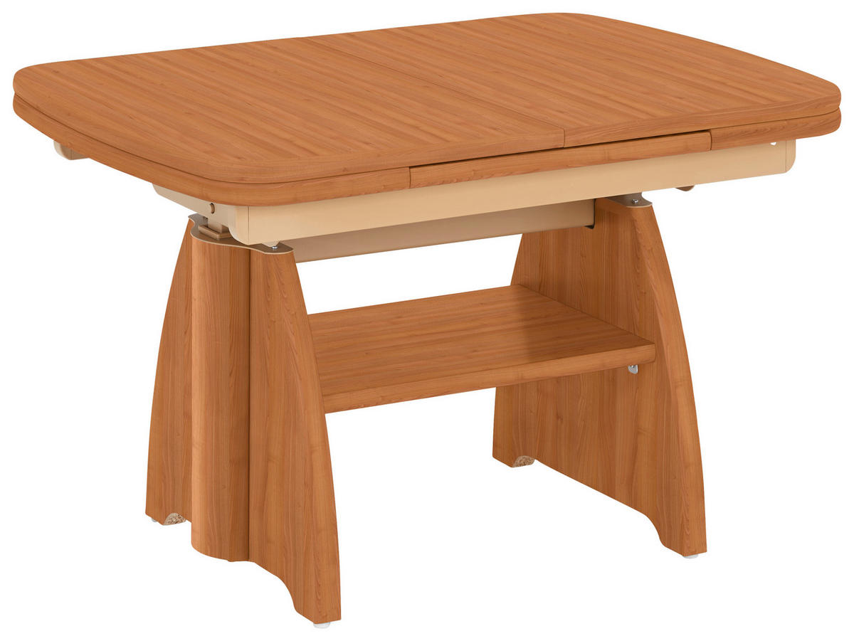 COUCHTISCH in Metall, Holzwerkstoff 90-131/65/56-75 cm  - Kirschbaumfarben, Konventionell, Holzwerkstoff/Metall (90-131/65/56-75cm) - Venda