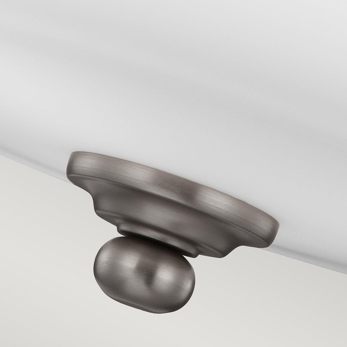 DECKENLEUCHTE  36.9/29.5 cm    - Nickelfarben, Basics, Glas/Metall (36.9/29.5cm) - Elstead Lighting