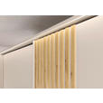 SCHWEBETÜRENSCHRANK 262/223/68 cm 2-türig Eichefarben, Champagner  - Champagner/Eichefarben, Design, Glas/Holzwerkstoff (262/223/68cm) - Novel