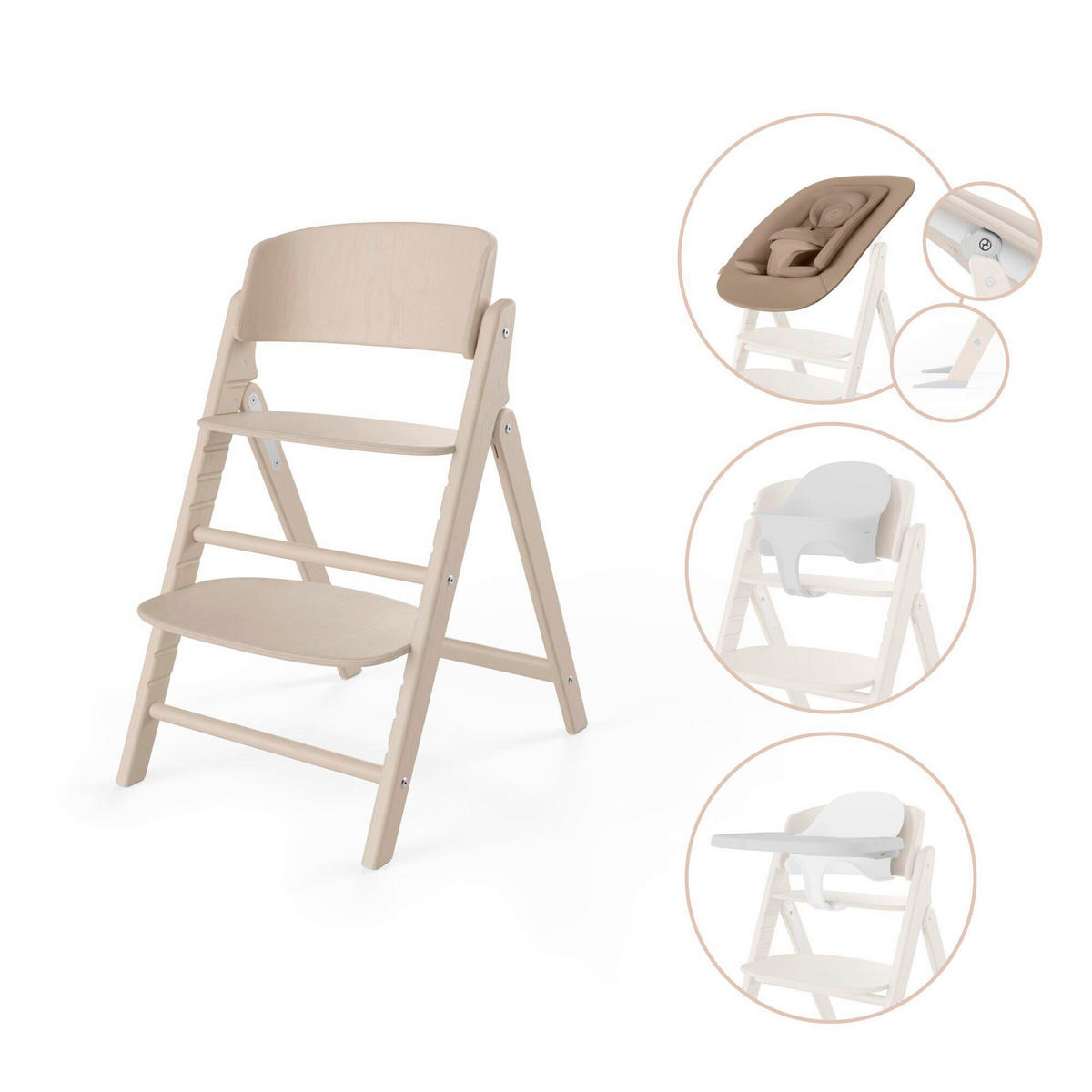 HOCHSTUHL Click & Fold  - Naturfarben, Basics, Holz/Kunststoff (62,6/47,3/81,5cm) - cybex GOLD
