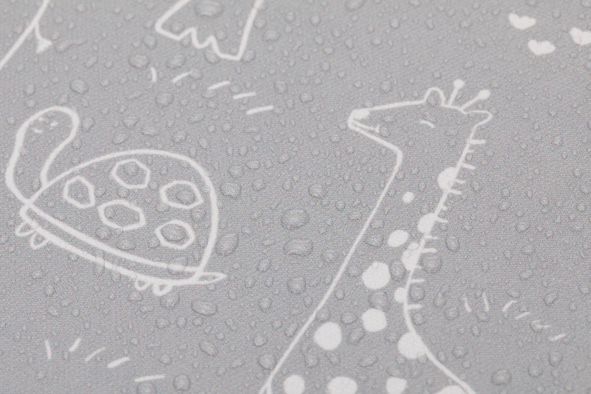 WICKELAUFLAGE - Weiß/Grau, Basics, Kunststoff (70/50/4cm) - Fillikid