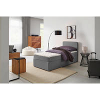 BOXBETT 90/200 cm  Grau  - Grau, Konventionell, Holz (90/200cm) - MID.YOU