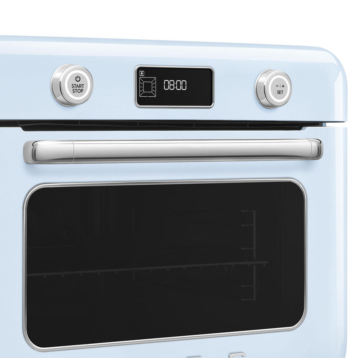 MINIBACKOFEN 50´s Style  - Pastellblau, Basics, Metall (50/40/51cm) - SMEG
