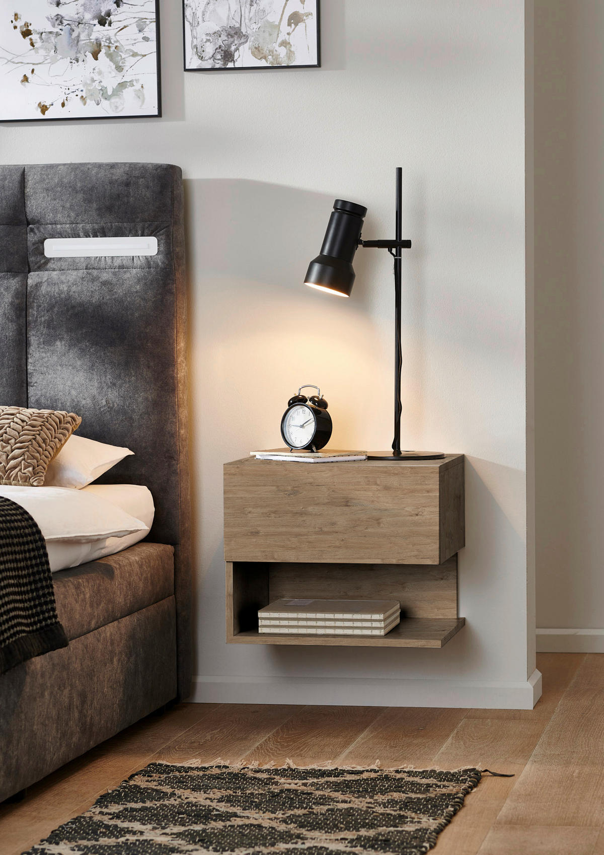 NACHTTISCH 44/37/40 cm  - Eichefarben, MODERN, Holzwerkstoff (44/37/40cm) - MID.YOU