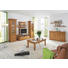 WOHNWAND Kiefer vollmassiv Kieferfarben - Kieferfarben/Kupferfarben, LIFESTYLE, Glas/Holz (343/199/64cm) - LANDSCAPE