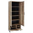 GARDEROBENSCHRANK 79/200/38 cm - Anthrazit/Naturfarben, Trend, Glas/Holzwerkstoff (79/200/38cm) - Voleo GARDEROBENSCHRANK 79/200/38 cm - Anthrazit/Naturfarben, Trend, Glas/Holzwerkstoff (79/200/38cm) - Voleo