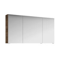 TÜKRÖS SZEKRÉNY 140/70,3/17 cm  - króm/tölgyfa, Basics, faalapú anyag/Üveg (140/70,3/17cm) - Sadena