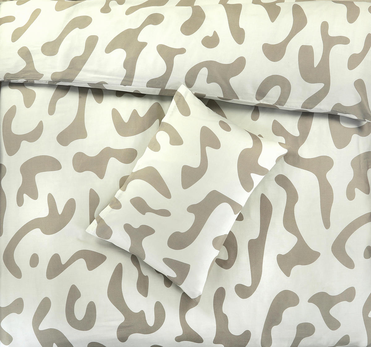 BETTWÄSCHESET Satin 160/210 cm  100 cm/65 cm  - Weiss/Champagner, Basics, Textil (160/210cm) - Ambiente