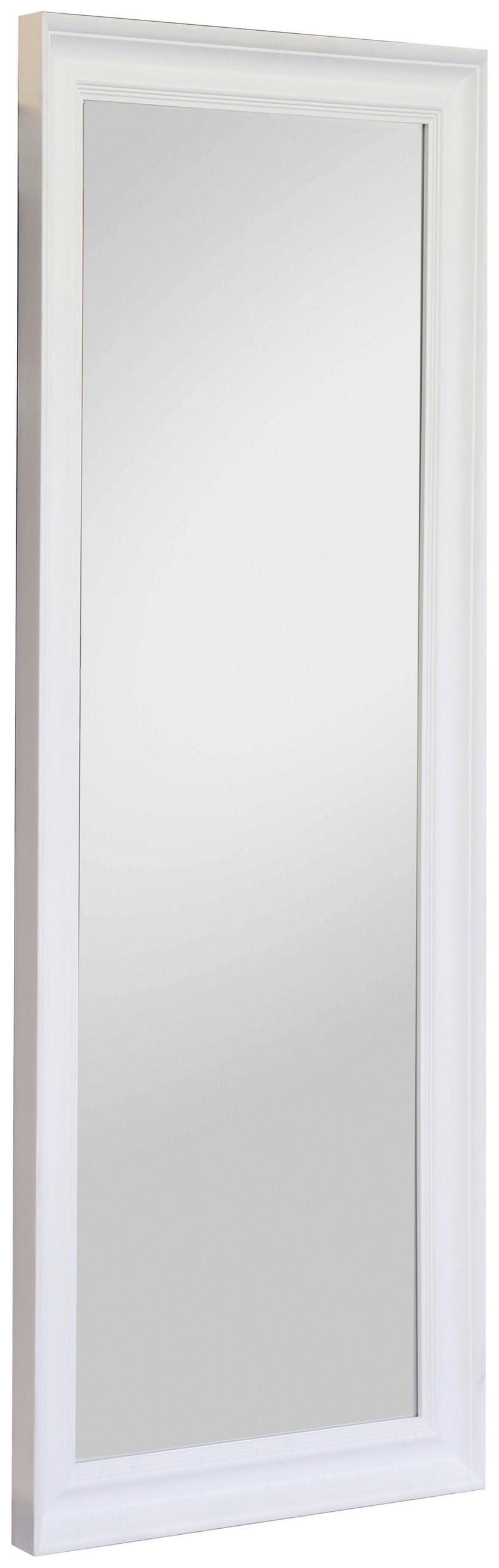 WANDSPIEGEL 78/180/4 cm    in rechteckig  - Weiß, ROMANTIK / LANDHAUS, Glas/Holz (78/180/4cm) - Carryhome