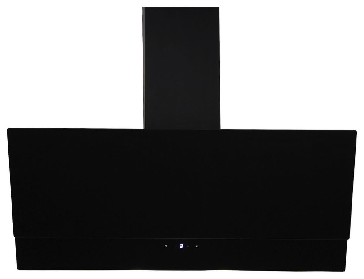 DUNSTABZUGSHAUBE CH66038-90SAM  - Schwarz, Trend, Glas/Metall (89,5/74,5-109,5/38,5cm) - Respekta
