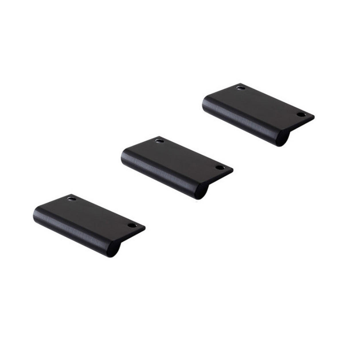 MÖBELGRIFF 4/0,7/2,3 cm   - Schwarz, Basics, Metall (4/0,7/2,3cm) - Sadena